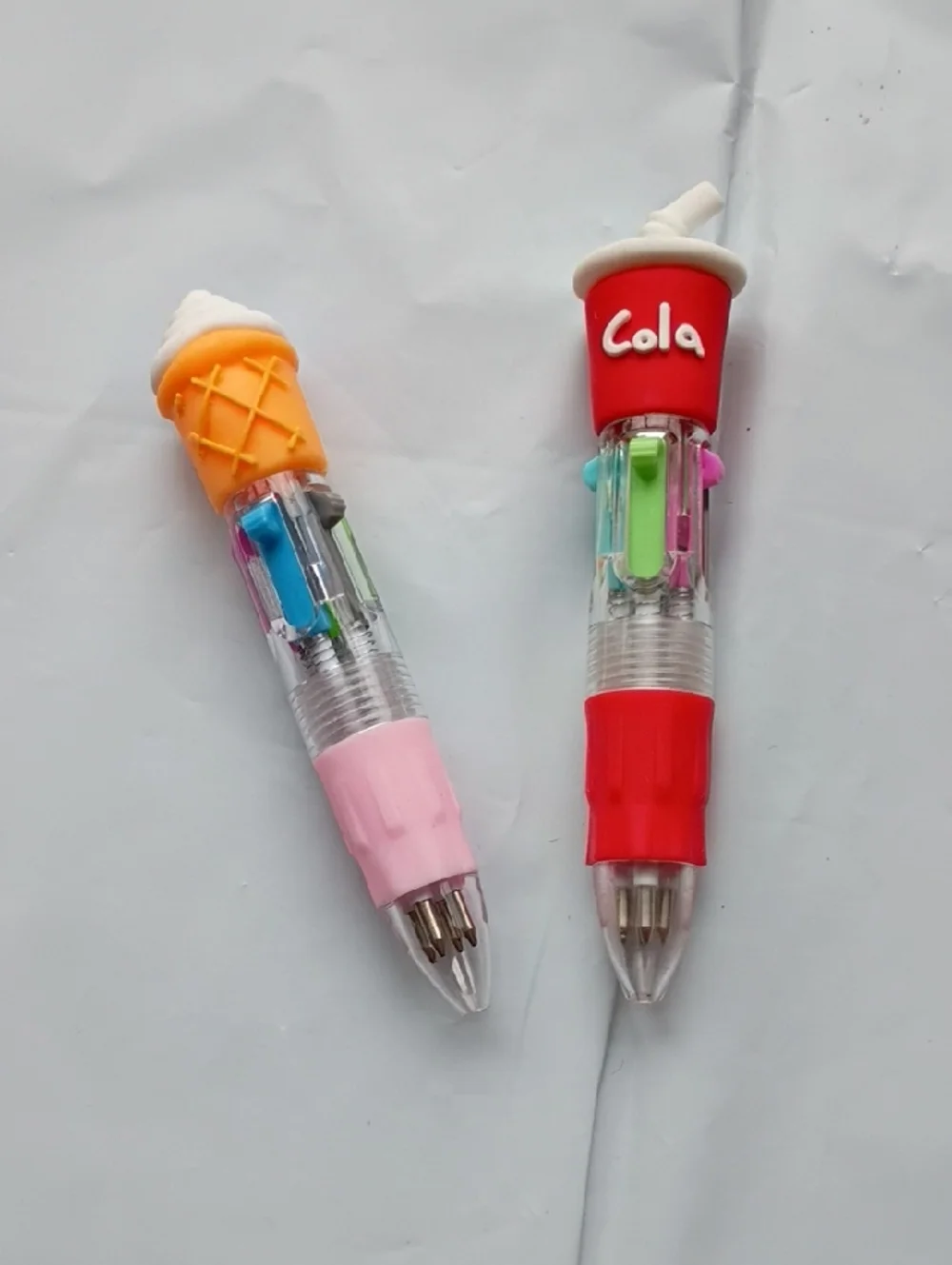 Novelty Multi-Color Ice Cream & Cola 4-In-1 Multi-Pen Set - Multi Color Ink Pens